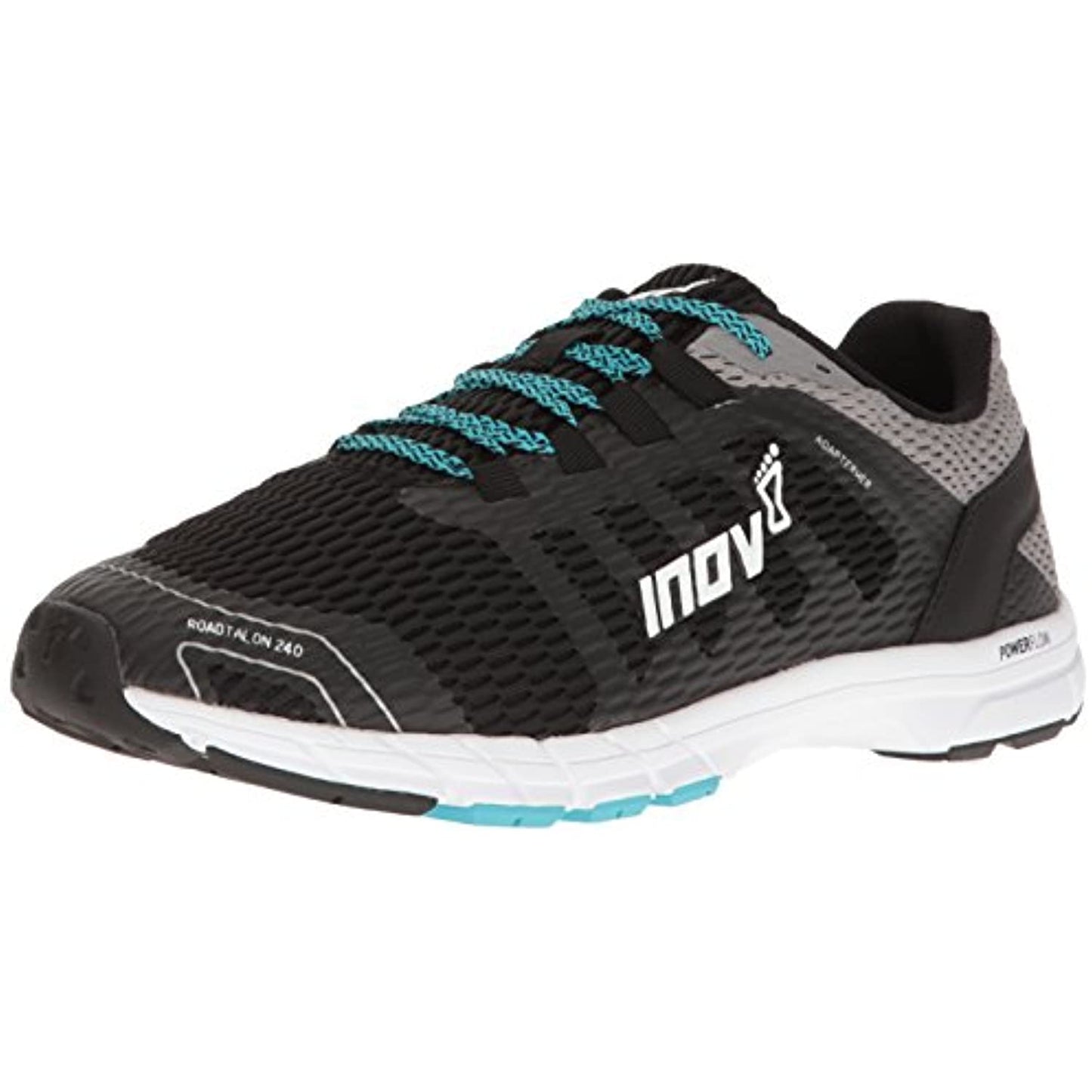 Inov-8 Men's ROADTALON 240 Road Running Shoe, Black/Grey/Blue, 9 C/D US
