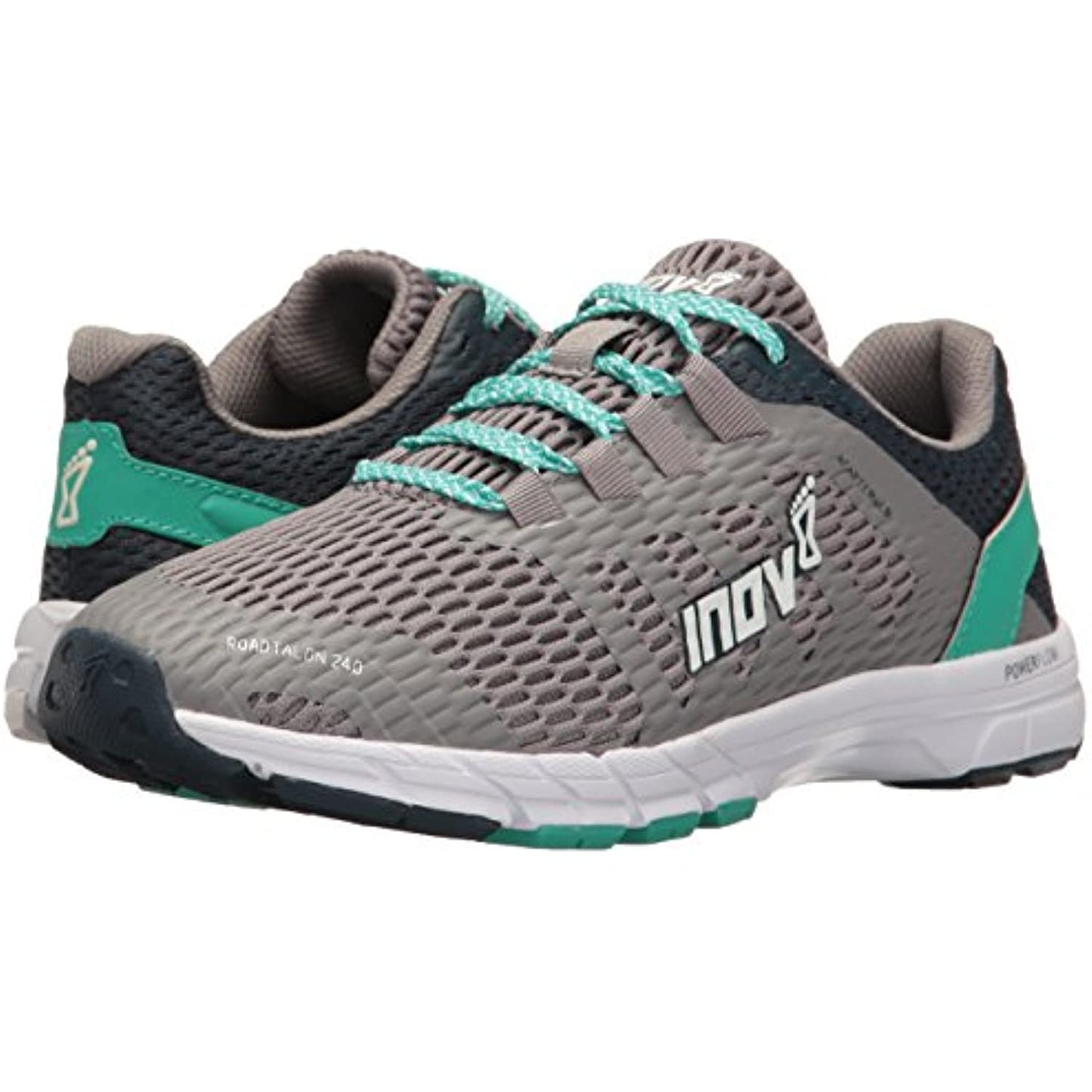 Inov-8 Women's ROADTALON 240 Road Running Shoe, Grey/Navy/Teal, 7 B US