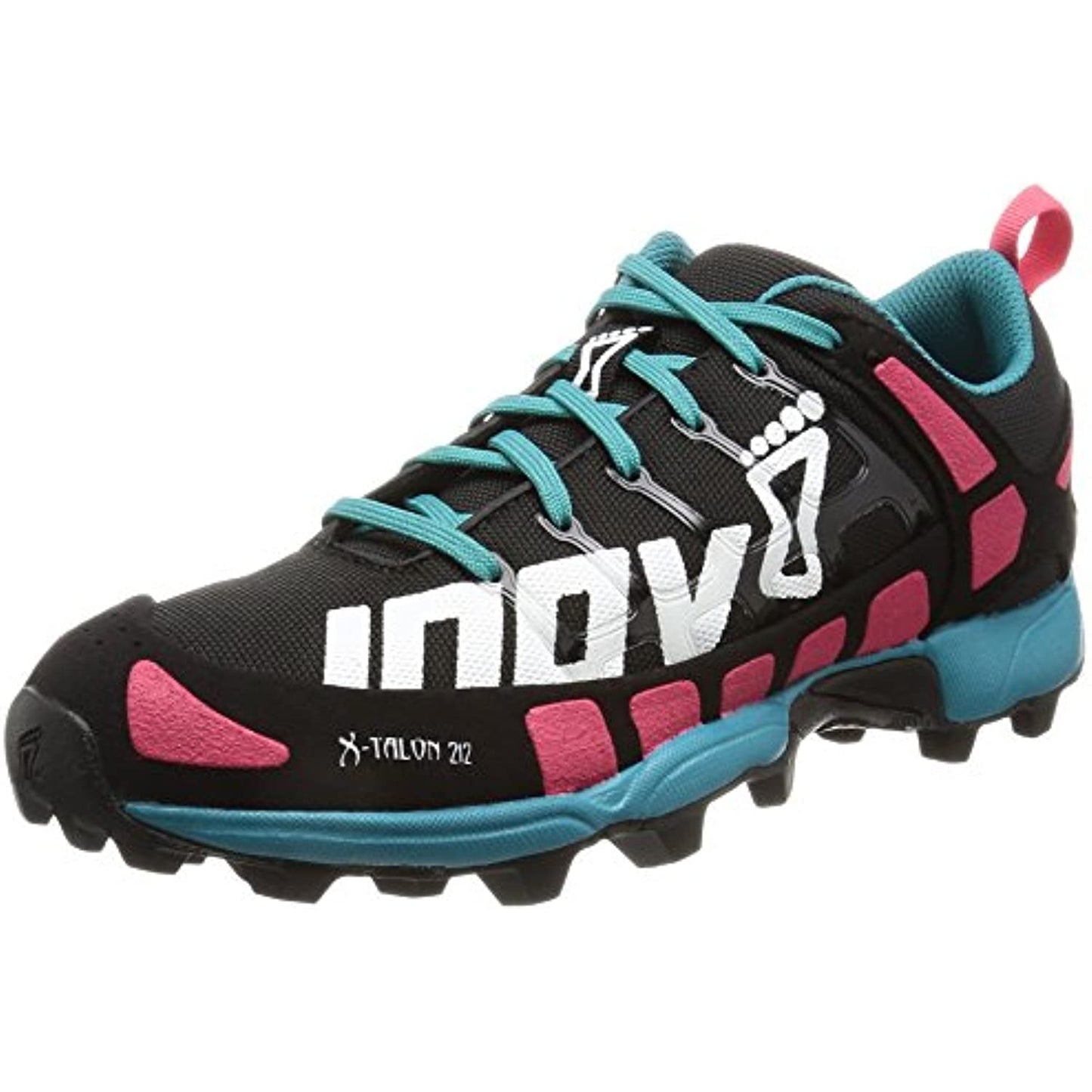 Inov-8 Women's X-Talon 212 (W) Trail Running Shoe, Black/Pink/Teal